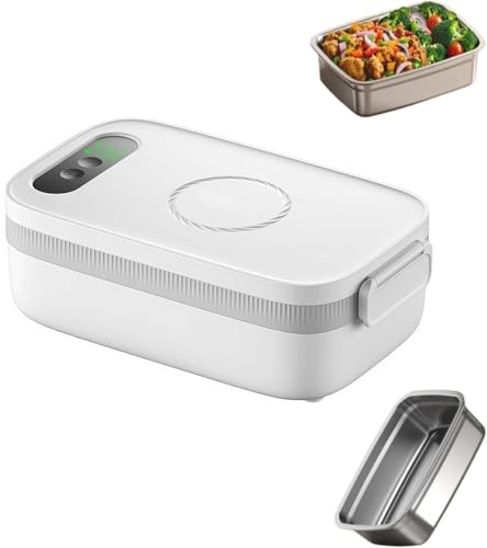 Generico Electric Lunch Box for Adults Self-Heating Food Warmer 7 Time Settings 14000mAh USB Rechargeable Portable for Office, Outdoor, Students