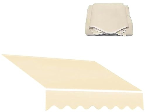 Tessuto di ricambio per tenda da sole retrattile, impermeabile, resistente ai raggi UV, per cortile, negozio, balcone, tela in poliestere, 4 m