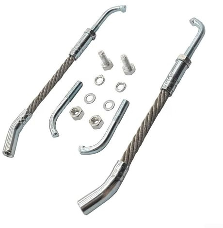 Kit raschiaghiaccio per veicoli da neve a rovescio completo, per SNOWMOBILES, funi metalliche in acciaio zincato 716, acciaio inossidabile 304, compatibile con 1201-DF