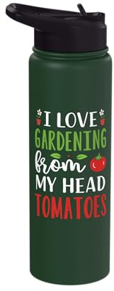 Cute I Love Gardening Plants Garden Lover Gardener Mindful Stainless Steel Insulated Water Bottle