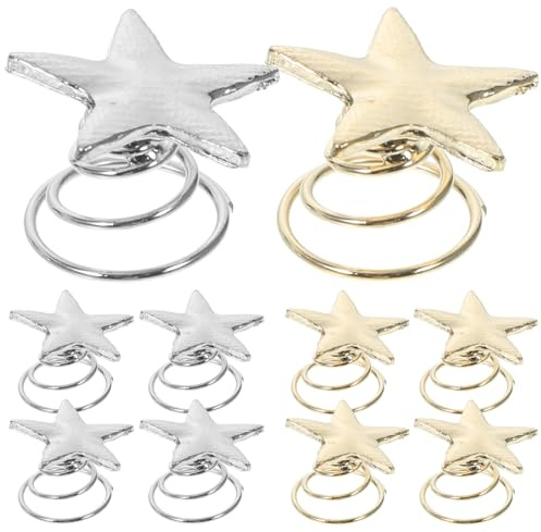 GALPADA 20 Stück Sternförmige Spiralhaarnadeln aus Metall Haarspiralen mit Goldenen und Silbernen Sternen Haarschmuck für Hochzeiten Partys und Mädchen