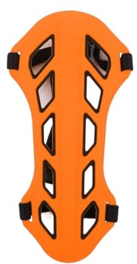 Bågskytte armskydd 1 st dubbelfärgad bågskytte armskydd hållbar silikon underarmsskydd utrustning för utomhusskytte sport armskydd för bågskytte (orange svart)