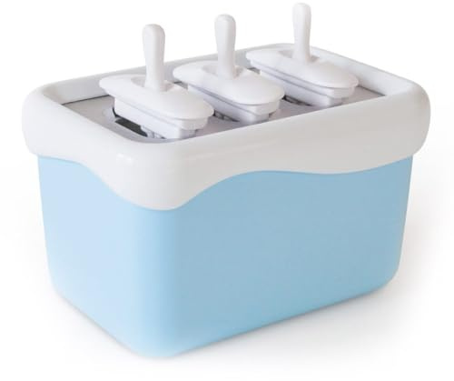 GOODS+GADGETS® Moules à Glace Bâtonnets - 6 Popsicles en 15 min | Moule esquimau réutilisable - 3 cycles sans recongélation - système anti-gouttes - 19x13x11,5 cm