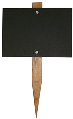 Chalkboards UK Mini Garden Stake, Wood, Black, 15 x 10.5 cm WC947