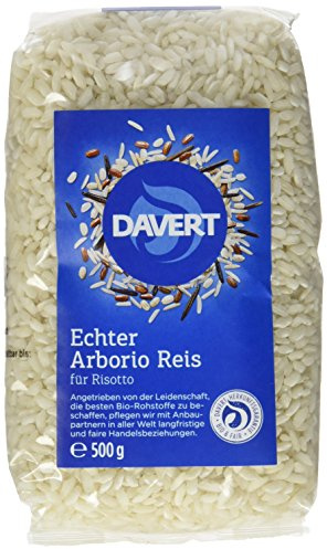 Davert Arborio Reis weiß für Risotto, 4er Pack (4x 500 g) - Bio