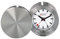 Mondaine - Wecker MSM.64410 Tischuhr 50mm - Bahnhofsuhr aus Messing gehärtetes Mineralglas staubbeständig mit rotem Sekundenzeiger - Tisch Uhr - Hergestellt in der Schweiz