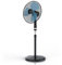 Brandson - Ventilatore a piantana Classico - 42 cm Diametro - Oscillazione 80° - 3 Livelli di Potenza - 50W - Elevato Flusso d'Aria - Silenzioso - Nero Blu