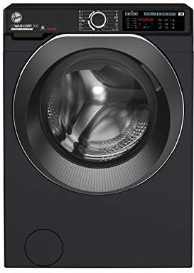 Hoover H-Wash 500 HD4149AMBCB Freestanding Washer Dryer, Large Capacity, 14 kg/9 kg Load, 1400 rpm, Black