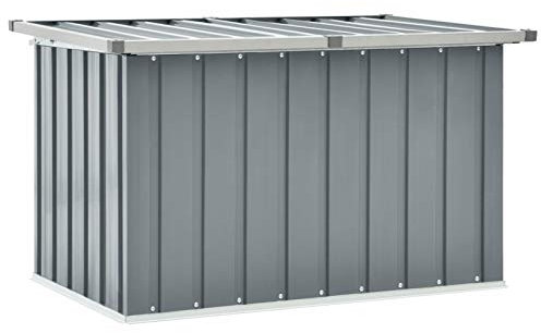 Tidyard Gartenbox Garten Aufbewahrungsbox Gartentruhe Kissenbox Gartenmöbel Kissenbox Auflagenbox Box Grau 109 x 67 x 65 cm