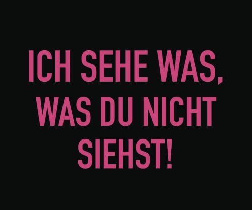 Farbwuselei Brillenputztuch Ich Sehe was, was du Nicht siehst Pink schwarz Tuch Reinigungstuch (schwarz - pink)