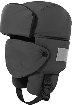 CLAPE Herren Wasserdicht Fliegermütze Winddicht Trappermütze Warme Wintermütze mit Maske Thermal Bomber Mütze Uschanka Russen Mütze