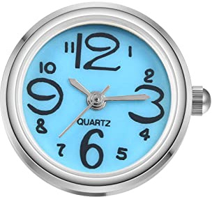 JewelryWe Ringuhr Fingeruhr Damen Ultradünn Rund Analog Quarz Ring Uhr Verstellbare Fingerringuhr Uhrenring mit Digital Zifferblatt
