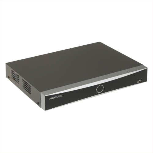 Hikvision DS-7616NXI-K1 - Registratore professionale a 16 canali H.265+/H.265/H.264+/H.264, VGA, HDMI, capacità del disco rigido da 10 TB, riconoscimento facciale e analisi