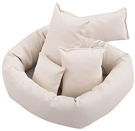 BYNYXI Set di 4 cuscini per foto per neonati, per fotografia, a ciambella, in cotone, per bambini, per servizio fotografico, per 0-3 mesi