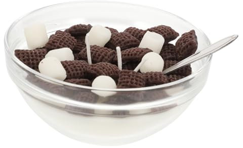 Beavorty Cereal Bowl Scented Candle Handmade Fragrance Candles Home Decor for Kitchen Tabletop