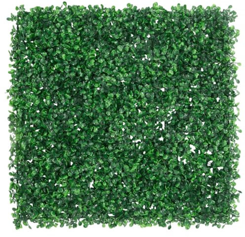 vidaXL Clôture à Feuilles d’arbustes artificiels 24 pcs Vert 50x50 cm