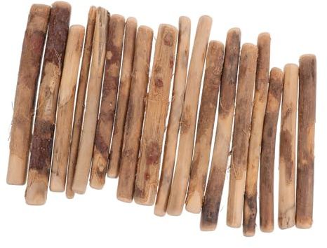 DIYEAH Treibholz- Baumaterial Für Puppenstuben Zweige Zum Basteln Natürliche Zweige Treibholz Zum Basteln Kleine Bastelstäbchen Natürliche Baumrinde Dekorative Stäbchen Beige