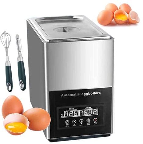 forplubossmmp 9L Egg Boiler Machine + Egg whisk + Paring Knife, Electric Egg Cooker with Adjustable Time 0~99minutes and Temperature 30~90°C, Egg Cooking Machine for Restaurant, Catering Services
