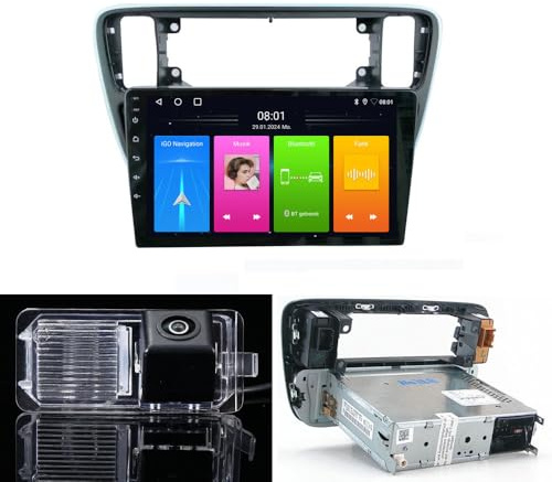 9 inch HD Car Radio Car Player GPS Navigation Carplay/Android Car Radio, for VW Load UP 121,122,BL1,BL2/UP!e-Up! 121,122,123,BL1,BL2, BL3/Skoda Citigo E-Citigo AA NF1 NE1 RCD215 (with camera)
