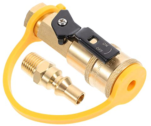 Anneome 1 Connettore in Ottone Da 1/4 Per Adattatore Regolatore Rapido Tubo Acqua Bombola Gas