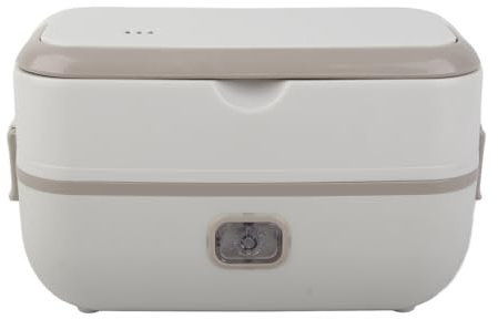 aqxreight Lunch Box Elettrico 200W Riscaldamento Autonomo Prenotazione Riscaldamento Fodera in Acciaio Inossidabile Scaldavivande Portatile Multifunzionale Lunch Box Riscaldatore (Spina