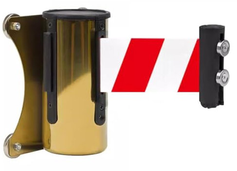 Einziehbare Gurtbarriere, Sicherheits-Warteschlangen-Gurtbarriere, magnetische Gurtbarriere, Wandmontage, rot-weiße Gurtbarriere, automatischer Rückprall für Lebensmittelgeschäft, Einzelhandel, Sta