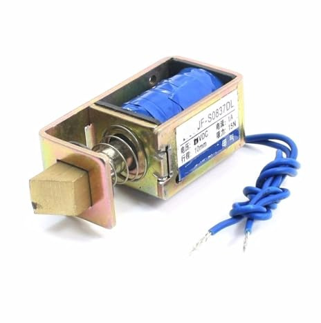 LTRAJUYNH JF-0837DL DC 6V 10mm 15N Open Frame Door Lock Magnet Solenoid Electromagnet