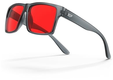 DEAFRAIN Blue Green Light Blocking Glasses for Men Women, Sleep Glasses with Red Light Lens for Computer Screen Gaming TV Phone Glasses