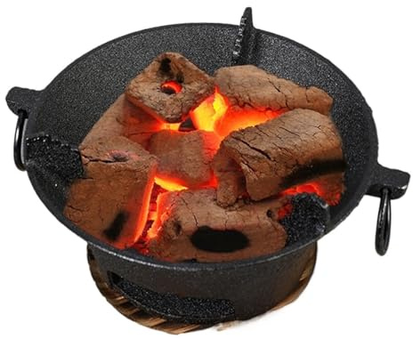 Braciere, Stufa a braciere in ghisa a carbone, fornace da campeggio, riscaldamento a pozzo, cottura al forno for il tè, cucina domestica per patio, cortile