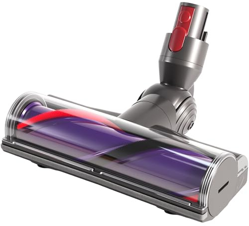 Cepillo compatible con Dyson V10, V11, V7, V8, V15, pieza de repuesto, turbina, boquilla de suelo, accesorio de 25 centímetros, adecuado para suelos duros y alfombras