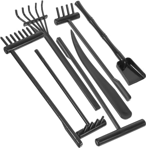 Toddmomy Outil de Jardinage Zen Râteau à Sable Mini pour Maison de Thé et Chambre, Plastique Léger Design de Râteau Différent, Ensemble 1 Set