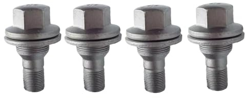 Boulons de Roue antivol pour Peugeot 207 (2006-2016) - Lot de 4-17 mm - Filetage M14x1,25 - Haute résistance