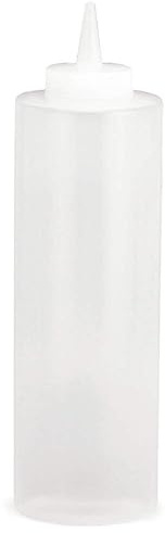 Tablecraft 12 Oz Clear Squeeze Bottle (112C) 12/Box