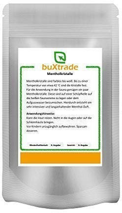 100 g Mentholkristalle Menthol Kristalle Sauna Kristalle Minzöl Aufguss Aufguß