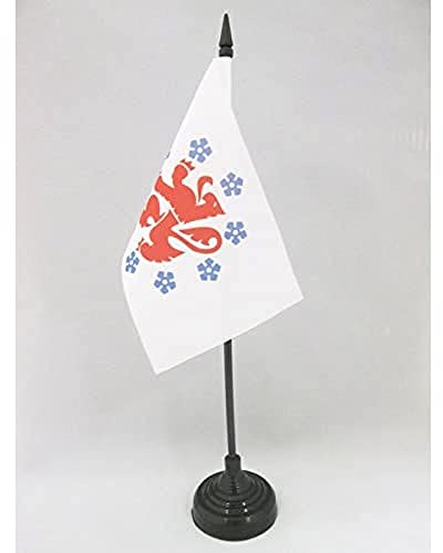 AZ FLAG - Tischflagge Deutschsprachige Gemeinschaft - 15x10 cm - Dg Belgien Tischfahne 10 x 15 Cm - Flaggen