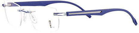 Switch it! Garnitur - Wechselbügel mit Aussparung und Metalleinlage - in verschiedenen Farben (694: blau-palladium)