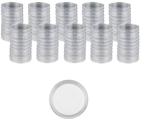 Prophila Collection 100 Münzkapseln Innendurchmesser 29 mm z.B. für 10-Euro-Polymer-Münzen (2019 ff), 5 DM- 5 Mark DDR