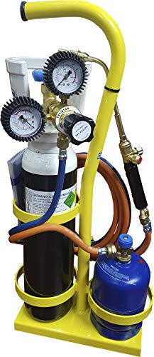 Equipo de soldadura autógena soplete Mini gas Butano y Oxígeno STS-FGR-300