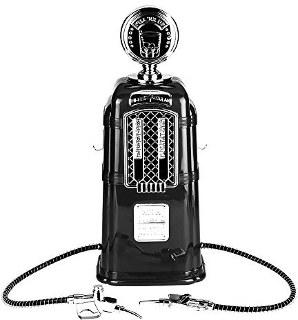 Distributore di birra 1000 CC, pompa a doppia pistola per erogatore di alcol adatto per birra, alcool, acqua, succo di frutta, vino, acqua gassata(Nero)