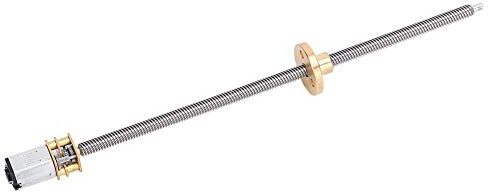 Walfront Getriebe DC Getriebemotor T5 x 160 mm N20 mit langer Ausgangswelle Dauerstrom für elektronische Schlösser, intelligente Autos, Roboter, Kameras usw.(DC6V 30RPM)