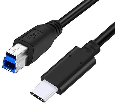 USB Typ C auf USB B 3.0 Kabel USB C Stecker auf USB B Stecker High Speed 5 Gbps C auf B Kabel Kabel Kabel Draht Blei Stecker Plug & Play für Computer, Laptop, Drucker, Scanner, Festplatte,Fax,Kopierer