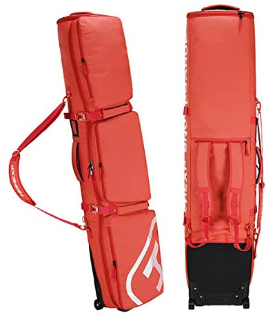Multifunktions-Roller-Snowboard-Tasche, einfach/doppelt gepolsterte Reise-, Kletter-, Camping-Skitasche mit 3 Aufbewahrungsfächern, wasserdichte Schneesport-Bretttasche f