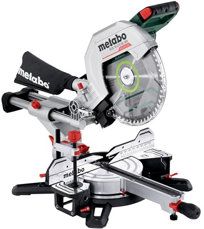 metabo KGS 18 LTX BL 305 Akku-Kappsäge, 305 mm Sägeblatt & Zugfunktion | Bürstenlose 18V Paneelsäge mit beidseitiger Neigung, Lieferung ohne Akku und Ladegerät, inkl. Z56 Sägeblatt & Fangsack