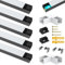 Angdarun LED Profil Aluminium 6 Pack, LED Profil für Breite bis16mm Stripe/Streifen, Alu Profil 1m/3.3ft für Led Kanal
