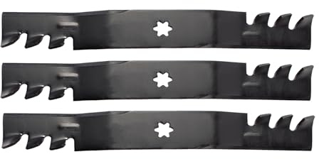 MAXPOWER EU-561545X Lame de Tondeuse á Gazon sur MTD/CUB Cadet | remplace Le numéro de Fabrication 742-04053A, Noire