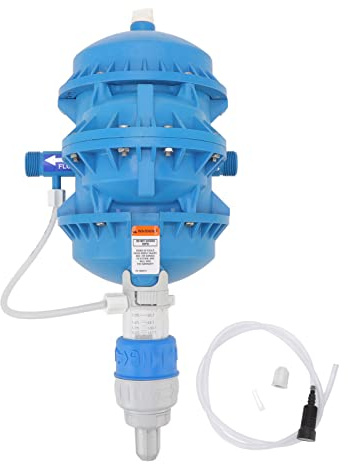 Dispensador de Inyector de Fertilizantes de Material PP 2% Dosificador Regulable Rosca Macho G3/4, Dosificación Automática para Horticultura y Ganadería