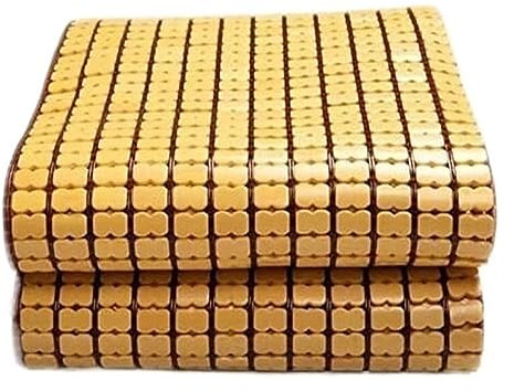 Sommer-Schlafmatte Sommer-Kühl-Isomatte Sommer-Kühlschlafmatten, Bambusmatte, Bett-Kühlschlafmatte, Faltbare Matratze, Cool-Pad Bambusmatten-Bett Sommerschlafmatte (Color : A, Size : 180x220cm(71x87