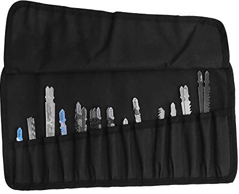 48Pcs Jig Saw Blades Set, T Shank Metal Universal Fine Mddle Tooth Kit Cutting Tools Cutting Saw Blades for Wood Plastic and Metal Cutting
