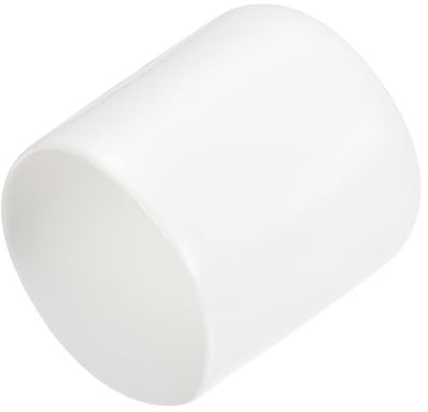 QUARKZMAN 15 Stück Gummi-Endkappen 30 mm ID Gummikappen, Runde Schutzkappen PVC Stopfen Abdeckkappen Lochstopfen Gleiter für Schrauben Gewindebolzen Drahtseile Rohr Möbelfüße, Weiß