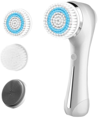 FOMIYES Elektrische Gesichtsreinigungsbürste Mit Ionentechnologie Sanfte Silikonmassage Für Gesichtspflege Kompakt Und Tragbar Verbesserte Nährstoffaufnahme Geeignet Für Damen Zuhause Und